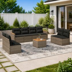 Comfortable and Durable 9-Piece Garden Sofa Set