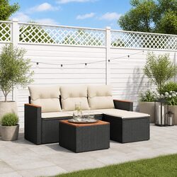 Warm and Practical 5-Piece Garden Sofa Set for Families