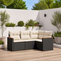Comfortable and Affordable 4-Piece Garden Sofa Set