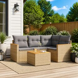 Comfortable and Stylish 5 Piece Garden Sofa Set
