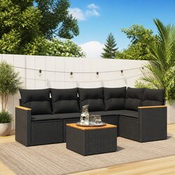 Comfortable and Practical 6-Piece Garden Sofa Set