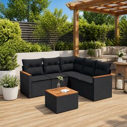 Value and Comfort Combined in This 6-Piece Garden Sofa Set