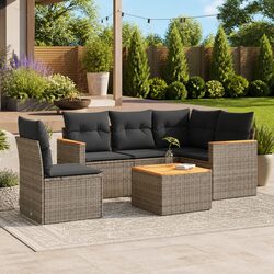 Reliable 6-Piece Garden Sofa Set for Your Outdoors
