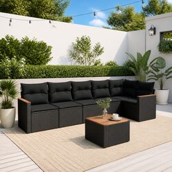 Warm and Welcoming 7-Piece Garden Sofa Set
