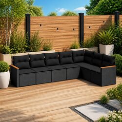 Value-Driven 7-Piece Garden Sofa Set with Storage