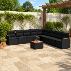 Comfortable and Versatile 10-Piece Garden Sofa Set