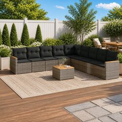 Warm and Reassuring 10-Piece Outdoor Sofa Set