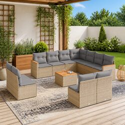 Comfortable and Functional 12 Piece Garden Sofa Set