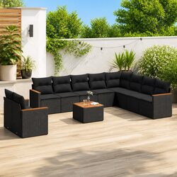 Warm and Reassuring 11-Piece Outdoor Sofa Set for Relaxation