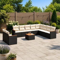 Comfortable 11-Piece Garden Sofa Set with Practical Features