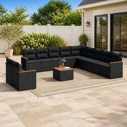 Reliable 12 Piece Garden Sofa Set for Outdoor Spaces