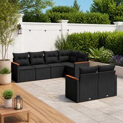 Comfortable 7 Piece Garden Sofa Set with Practical Features
