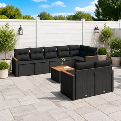 Comforting 9 Piece Garden Sofa Set with Storage