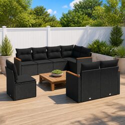 Comfortable and Value-Focused 8 Piece Outdoor Sofa Set