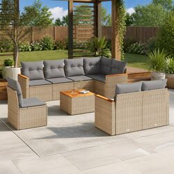 Affordable 9 Piece Outdoor Sofa Set with Practical Features