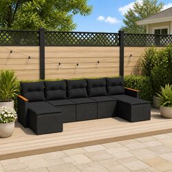 Comfortable 7-Piece Outdoor Sofa Set with Storage