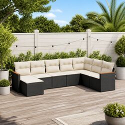 8-Piece Modular Garden Sofa Set: Practical and Stylish
