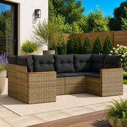 Comfort and Value: 6 Piece Garden Sofa Set