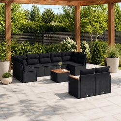 Comfortable and Functional 10-Piece Garden Sofa Set