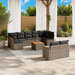 Comfortable 10 Piece Garden Sofa Set for Outdoor Enjoyment