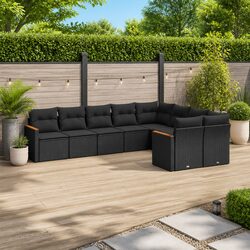 Comfortable and Versatile 9-Piece Garden Sofa Set