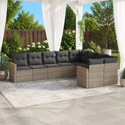 Reassuring 9 Piece Garden Sofa Set with Storage