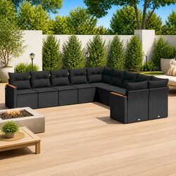Comfortable and Value-Driven 10 Piece Garden Sofa Set