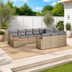 Warm and Reassuring 11-Piece Outdoor Sofa Set