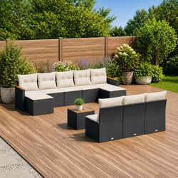 Comfortable and Practical 10-Piece Garden Sofa Set