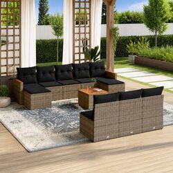Comfortable 11 Piece Garden Sofa Set with Storage Solutions