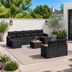 Warm and Inviting 10-Piece Outdoor Sofa Set