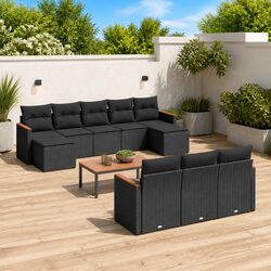 Comfort and Quality in a 10-Piece Garden Sofa Set