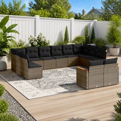 Comfortable 12 Piece Outdoor Sofa Set with Storage