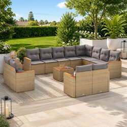 Comfortable and Stylish 13 Piece Garden Sofa Set