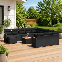 Value-Driven 13-Piece Garden Sofa Set with Storage