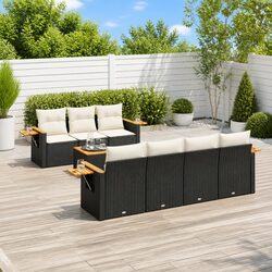 Comfortable 8-Piece Garden Sofa Set with Practical Features