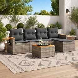 Value-Driven 6-Piece Grey Sofa Set for Your Garden