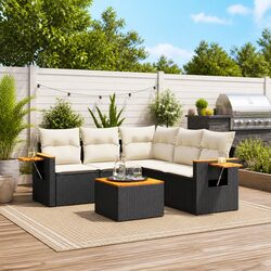 Comfortable and Practical 6 Piece Garden Sofa Set