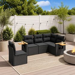 Comfortable and Practical 5-Piece Garden Sofa Set
