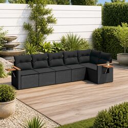 Warm and Reassuring 6-Piece Garden Sofa Set