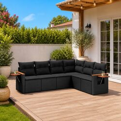 Practical 6 Piece Outdoor Sofa Set for Cozy Gatherings