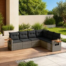 Comfortable and Versatile 6-Piece Garden Sofa Set