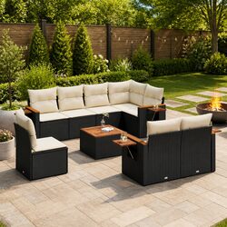 Warm and Reassuring 9-Piece Garden Sofa Set