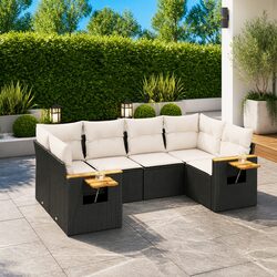 Comfortable 6 Piece Garden Sofa Set with Practical Features