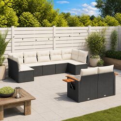 Reliable 9 Piece Garden Sofa Set with Storage Features