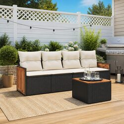 Functional 5-Piece Garden Sofa Set with Practical Features