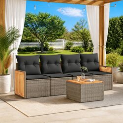 Comfortable and Practical 5-Piece Garden Sofa Set