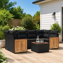 7 Piece Garden Sofa Set: Practical and Comfortable