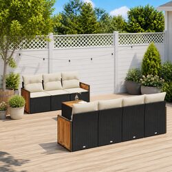 Cozy 8 Piece Garden Sofa Set with Storage and Easy Maintenance