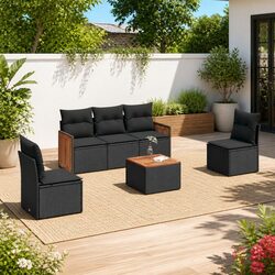 Comfortable and Practical 6 Piece Garden Sofa Set